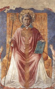 St Fortunatus Enthroned — Benozzo Gozzoli