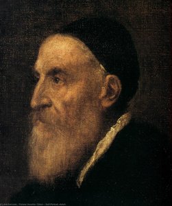 Samo-portret (detalj) — Tiziano