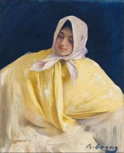 Mujer Con Velo — Ramon Casas I Carbó