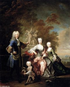 Count Ferdinand Adolf Von Plettenberg And His Family — Robert Le Vrac De Tournières