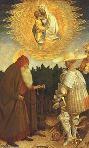 The Virgin And Child With Saints George And Anthon — Pisanello