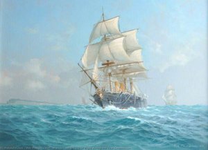 Hms 'warrior' Off The Isle Of Wight During Her First Commission — Rex Phillips