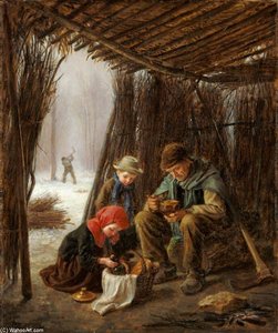 The Woodcutter's Meal — Pierre Edouard Frère