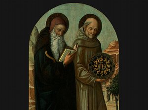 Saint Anthony Abbot And Saint Bernardino Of Sie(1 — Jacopo Bellini