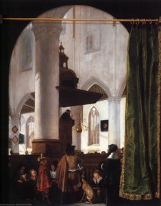 A Sermon In The Oude Kerk, Delft — Emanuel De Witte