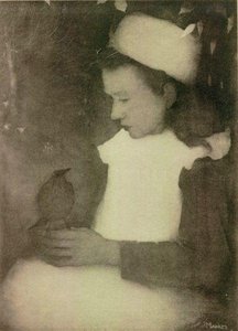 Girl With Bird — Jan Mankes