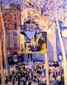 Barcelona. La Rambla And Betlem — Josep Mompou Dencausse