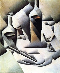 Flaschen Und Messer — Juan Gris