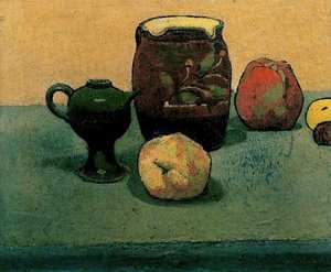 Earthenware Pot And Apples — Émile Bernard
