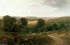 Landscape With A Waggon — Peter De Wint