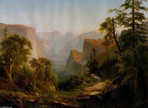 View Of The Yosemite Valley, In California — Thomas Hill