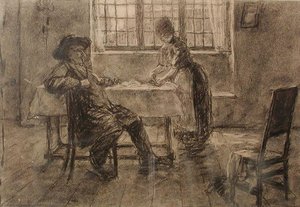 Study For Courtship, Bavaria — John Ottis Adams