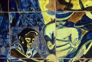 El Grito (the Cry) – Detail Right Panel — Eduardo Carrillo Nava