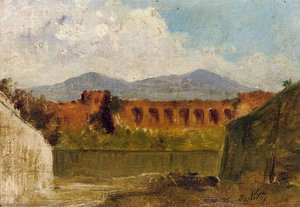 A Roman Aqueduct — Giuseppe De Nittis