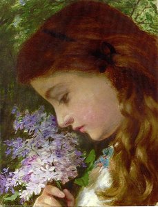 Girl With Lilacs — Sophie Gengembre Anderson