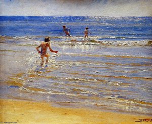 Sunshine At Skagen — Peder Severin Kroyer