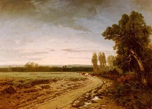 Going To The Pasture, Early Morning — Alberto Pasini
