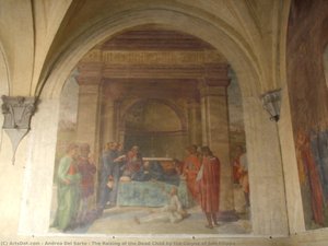 The Raising Of The Dead Child By The Corpse Of San Filippo — Andrea Del Sarto