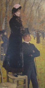 The Races At Auteuil, Paris — Giuseppe De Nittis