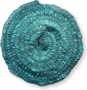 Teal & Turquoise Abstract Stainless Steel Wall Sculpture