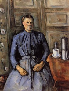Frau Mit Einer Kaffeemaschine — Paul Cézanne