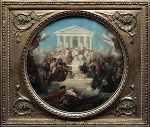 Le Triomphe Des Arts Et La Victoire Du Bien Et Du Vrai Ou Les Fruits Du Bon Gouvernement — Louis Gallait