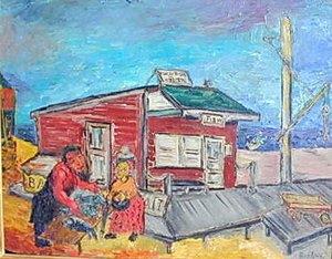 Lobster Shack, Long Island — David Davidovich Burliuk