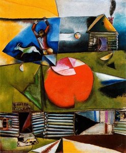Russian Village Under The Moon — Marc Chagall