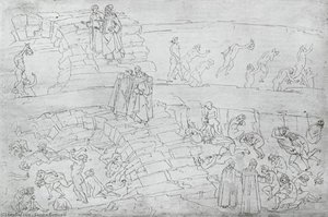 Dante And Virgil From 'the Divine Comedy' — Sandro Botticelli