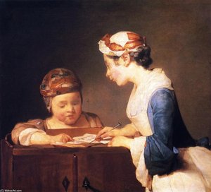 La Maîtresse — Jean-baptiste-siméon Chardin