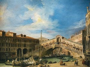 Grand Canal: The Rialto Bridge From The South — Canaletto