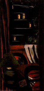 View Al Night Onto The Rue Des Maronniers — Max Beckmann