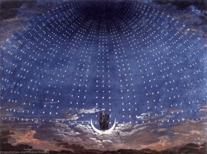 Stage Set For Mozart's Magic Flute — Karl Friedrich Schinkel