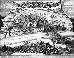 Plan Exact Des Fortifications Du Chateau De Choczim Sur Le Niester