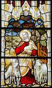 Victorian Stained Glass Of Jesus Christ — Charles Eamer Kempe
