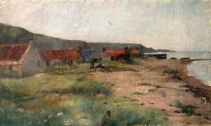 Cottages Near Shore Line — Wilfred Williams Ball