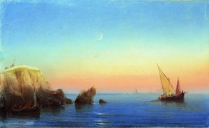 Calm Sea. Rocky Coast — Ivan Konstantinovich Aivazovsky