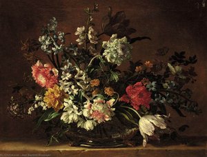 Still-life Of Flowers — Jean-baptiste Monnoyer