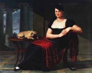 Portrait Of Elena Mastiani Brunacci — Pietro Benvenuti