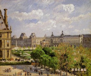 Plaza Del Carrousel, Los Jardines De Las Tullerías — Camille Pissarro