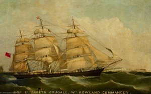 The Ship 'elizabeth Dougall' Under Sail — Frederick J Tudgay
