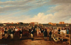 The Metropolitan Cattle Market, Copenhagen Fields, London — William Henry Davis