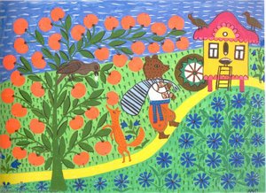 This Bear Wants To Have Some Flour Milled — Maria Primachenko