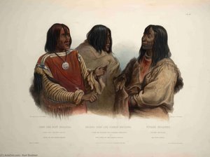 Chief Of The Blood Indians War Chief Of The Piekann Indians And Koutani Indian — Karl Bodmer