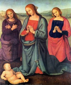Madonna With Saints Adoring The Child — Pietras Perugino