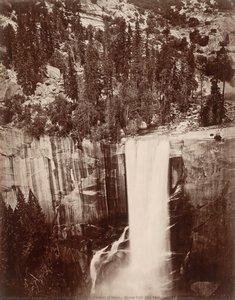 Pi-wi-ack (shower Of Stars), Vernal Fall, 400 Feet, Valley Of Yosemite — Eadweard J Muybridge