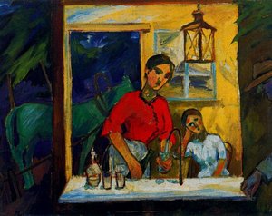 Seller Of Sparkling Water — Mikhail Fiodorovich Larionov