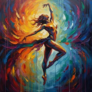 Ephemeral Ascent: A Dance Between Volcanic Hues and Deep Celestial Currents.