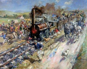 The Opening Of The Stockton And Darlington Railway, 1825 — Terence Tenison Cuneo