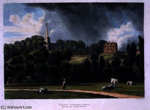 Harrow Church And School From Near The Cricket — William Westall
